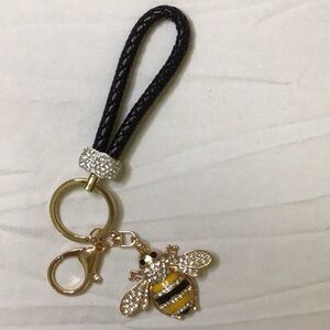 Black and Gold Bee Key Holder Accessory